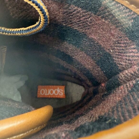 Sporto Ariel Womens Tan/Navy Duck Boots Size 7.5 M Waterproof Insulated With Box - Picture 7 of 8